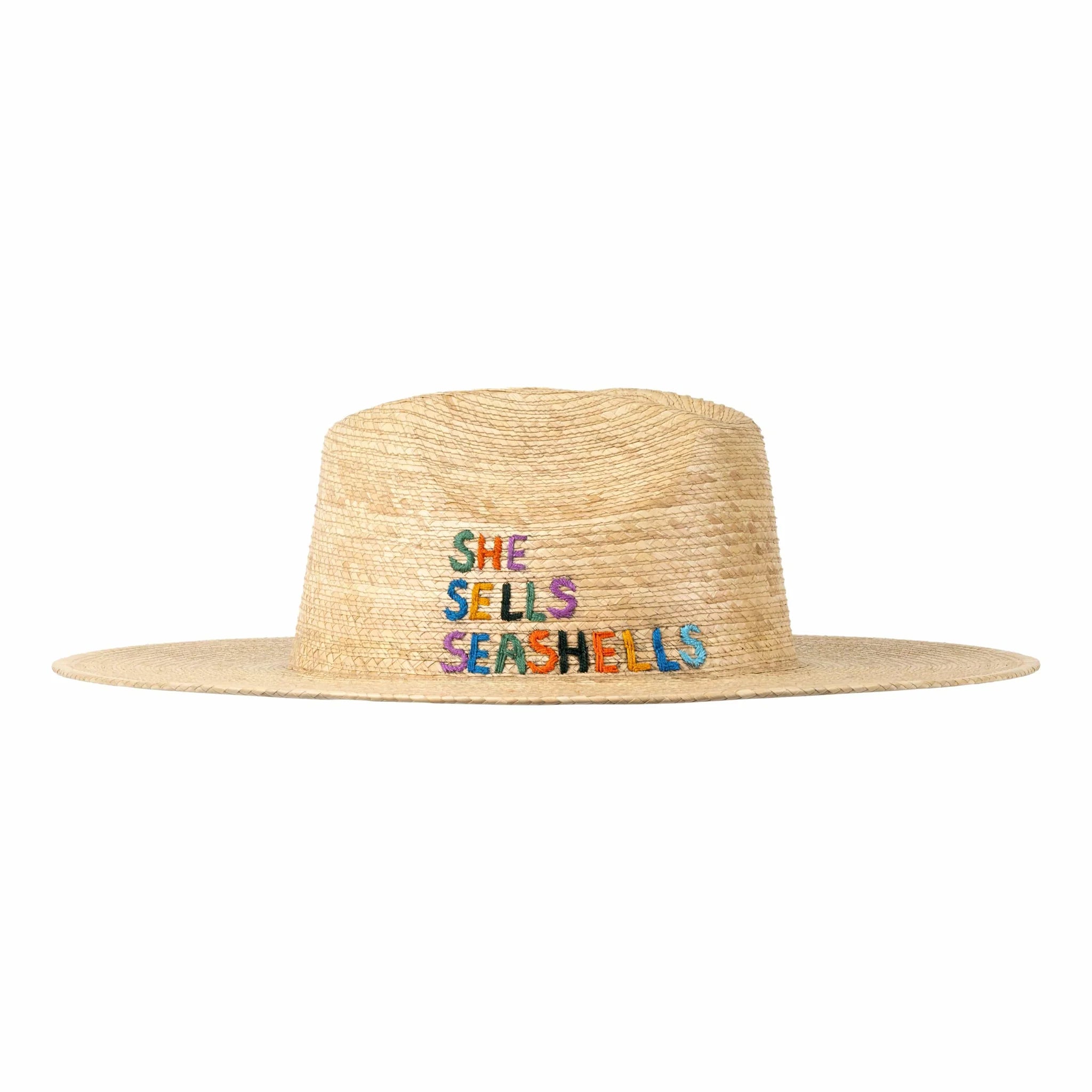 Sunshine Tienda She Sells Seashells Palm Hat